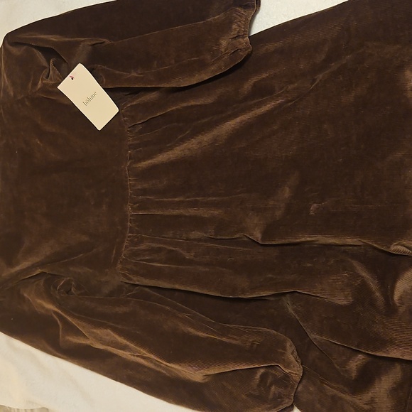 Brown Velvet Woman's Dress - Picture 7 of 8